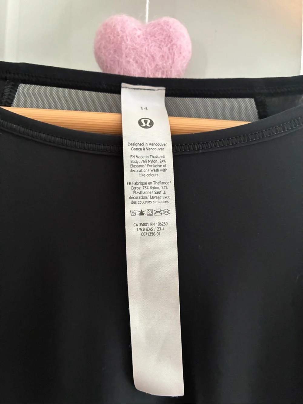 Lululemon Sculpt Long-Sleeve Shirt Black Size 14 Like New Tag Included